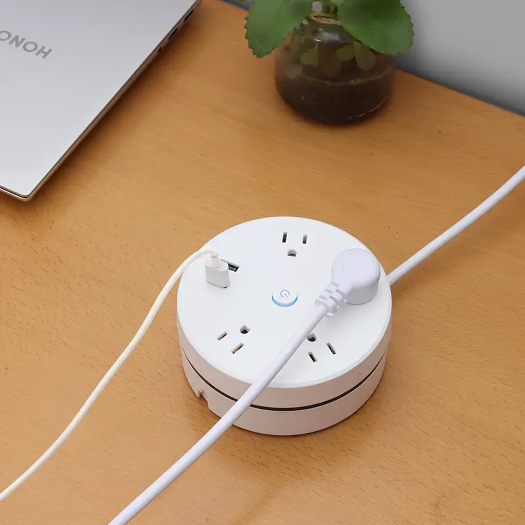 Miniatura 6 de Extensión Eléctrica Redonda Multitoma 6p